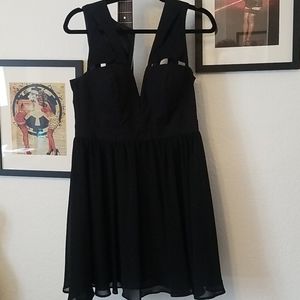 Little black Bardot dress